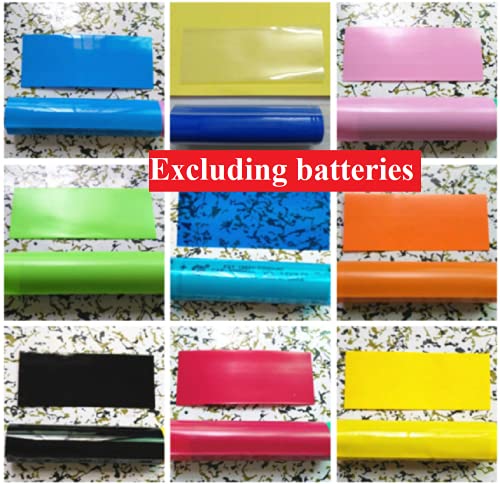 Опаковка за батерии тип АА, 50шт Bettomshin 53 mm x 23 mm (ДхШ) Свиване Тръба за Батерии Orange Температура на Свиване 176 ° F и Номинално Напрежение от 300, Свиване Тръба за батерии На?