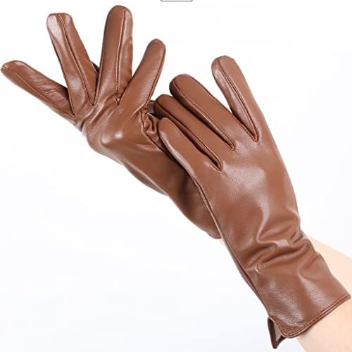 дамски кожени ръкавици, n/a, Ръкавици от естествена женска кожа, Дамски ръкавици от овча кожа (Цвят: A, Размер:
