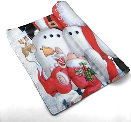 Кърпа Дядо Коледа и Снежен човек, Кърпа от Микрофибър, Гостевое Кърпа, Декорации за Дома в Банята, хавлии за