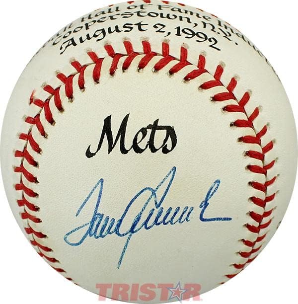 Това Siver с Автограф в Залата на славата на Бейзбол NL - Бейзболни топки с автографи