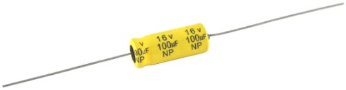 NTE Electronics NPA100M16 Серия NPA Алуминиев Неполяризованный електролитни кондензатори, допускане на капацитет