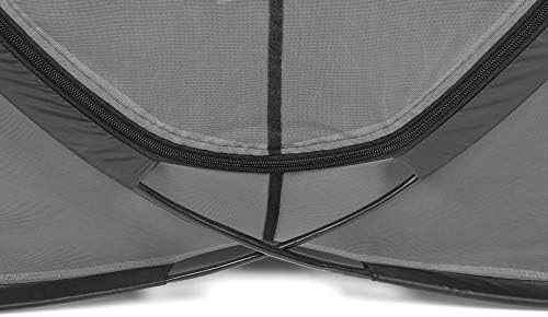 Сгъваема mosquito net KUNKUN за единично легла (Голям размер 7x4x4 фута) :: Стандартно качество (черно), за