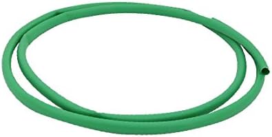 Polyolefin пожароустойчива тръба X-DREE диаметър 2 м 0,37 инча зелен цвят за ремонт на кабели (Tubo ignífugo