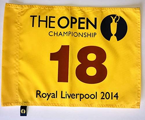 На откритото първенство на Великобритания по голф 2014 под флага на кралския първенство на Ливърпул с булавочным
