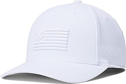 Черно Детелина - Регулируема Бяла шапка Clover Nation 15 с Бяла Детелина, Шапка с Флага на САЩ