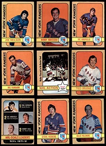 1972-73 О-Пи-Джи Ню Йорк Рейнджърс в близост До командния сет Ню Йорк Рейнджърс - Хокей (сет) VG+ Рейнджърс - Хокей на лед